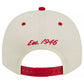 SAN FRANCISCO 49ERS ARCHED 9FIFTY A-FRAME SNAPBACK HAT - CHROME WHITE/RED