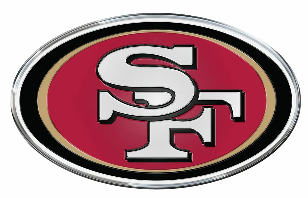 SAN FRANCISCO 49ERS AUTO EMBLEM COLOR LOGO