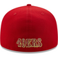 SAN FRANCISCO 49ERS BASIC LOGO TEAM 59FIFTY FITTED - RED (ALTERNATE LOGO)