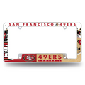  SAN FRANCISCO 49ERS CHROME ALL OVER FRAME - PRINT