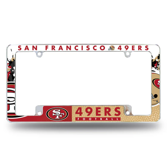  SAN FRANCISCO 49ERS CHROME ALL OVER FRAME - PRINT