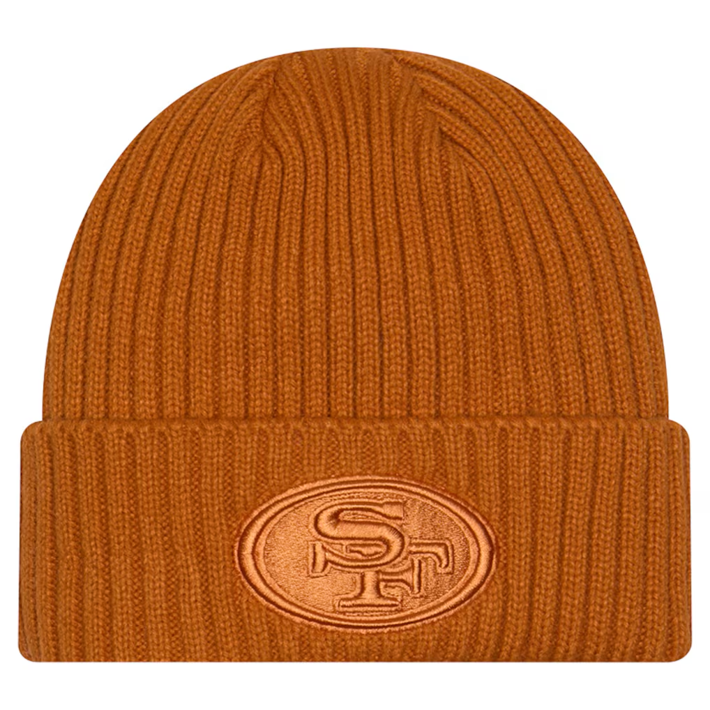 SAN FRANCISCO 49ERS COLOR PACK CUFFED KNIT - FALL BROWN – JR'S SPORTS