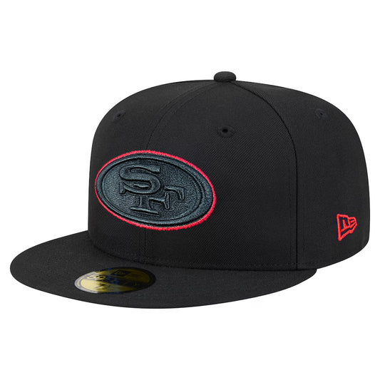 SAN FRANCISCO 49ERS COLOR POP 59FIFTY FITTED HAT - BLACK