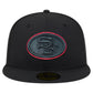 SAN FRANCISCO 49ERS COLOR POP 59FIFTY FITTED HAT - BLACK