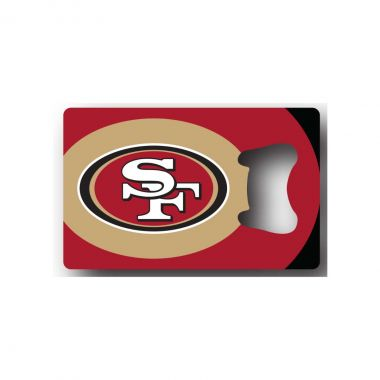 SAN FRANCISCO 49ERS CREDIT CARD BOTTLE OPENER MAGNET