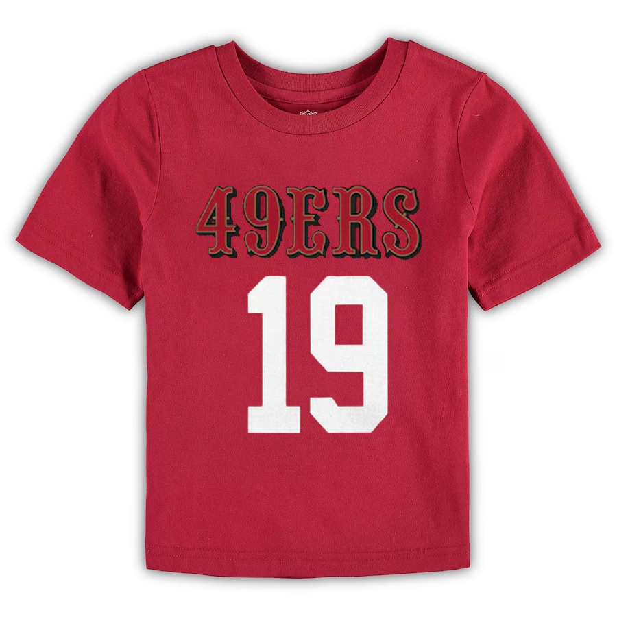 SAN FRANCISCO 49ERS DEEBO SAMUEL INFANT MAINLINER PLAYER NAME & NUMBER T-SHIRT