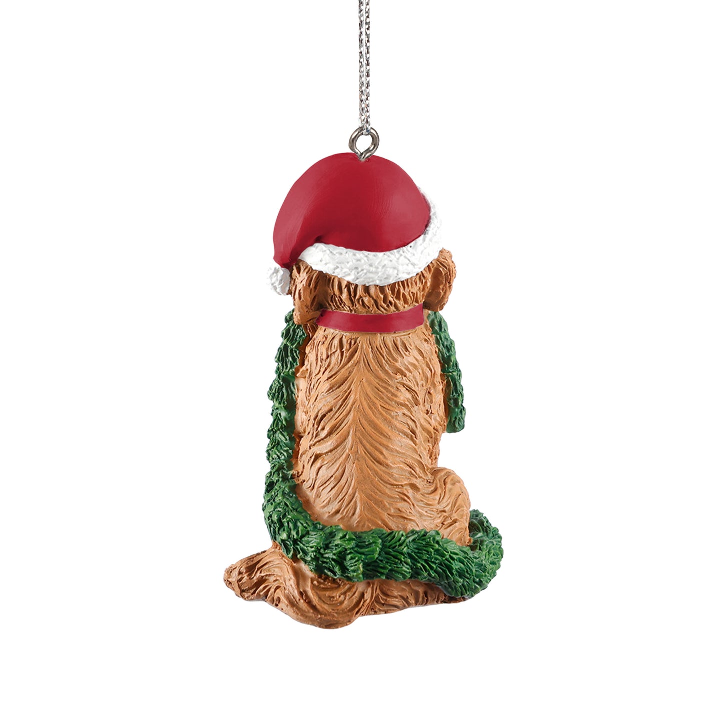 SAN FRANCISCO 49ERS DOG WITH GARLAND ORNAMENT