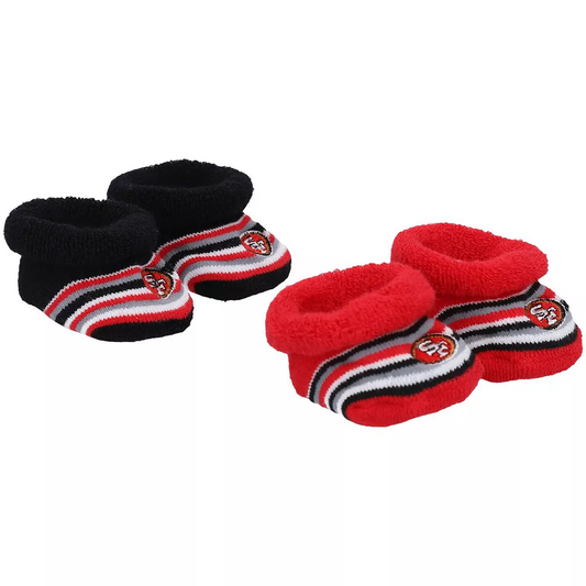 SAN FRANCISCO 49ERS DST 2-PACK INFANT STRIPE BOOTIES