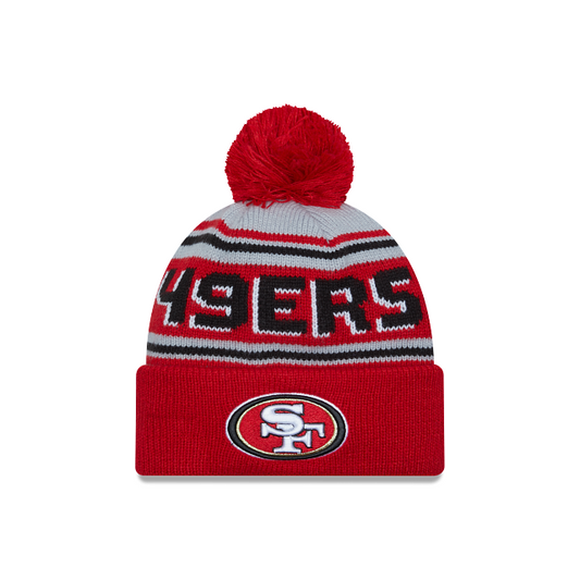 SAN FRANCISCO 49ERS EVERGREEN POM CUFFED KNIT