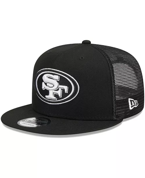 SAN FRANCISCO 49ERS EVERGREEN TRUCKER 9FIFTY SNAPBACK HAT - BLACK/WHITE
