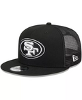 SAN FRANCISCO 49ERS EVERGREEN TRUCKER 9FIFTY SNAPBACK HAT - BLACK/WHITE