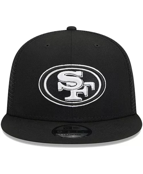 SAN FRANCISCO 49ERS EVERGREEN TRUCKER 9FIFTY SNAPBACK HAT - BLACK/WHITE