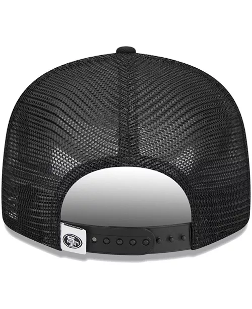 SAN FRANCISCO 49ERS EVERGREEN TRUCKER 9FIFTY SNAPBACK HAT - BLACK/WHITE