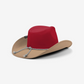 SAN FRANCISCO 49ERS FOCO TWO TONE COWBOY HAT - RED/GOLD