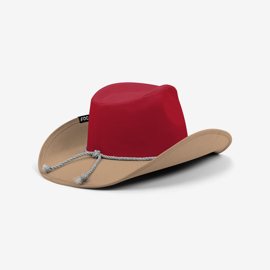 SAN FRANCISCO 49ERS FOCO TWO TONE COWBOY HAT - RED/GOLD