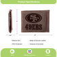 SAN FRANCISCO 49ERS FRONT POCKET SLIM CARD HOLDER WITH RFID BLOCKING