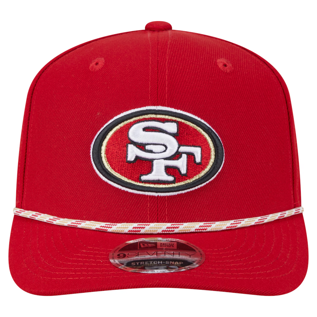 SAN FRANCISCO 49ERS GAMEDAY MULTI ROPE 9SEVENTY STRETCH-SNAP HAT - RED
