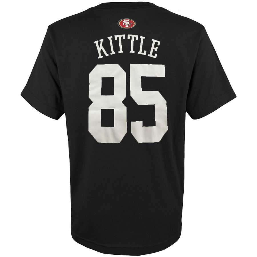 Black and white 49ers jersey on sale