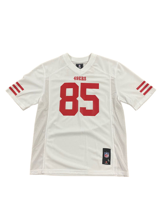 SAN FRANCISCO 49ERS GEORGE KITTLE YOUTH MID TIER JERSEY - WHITE