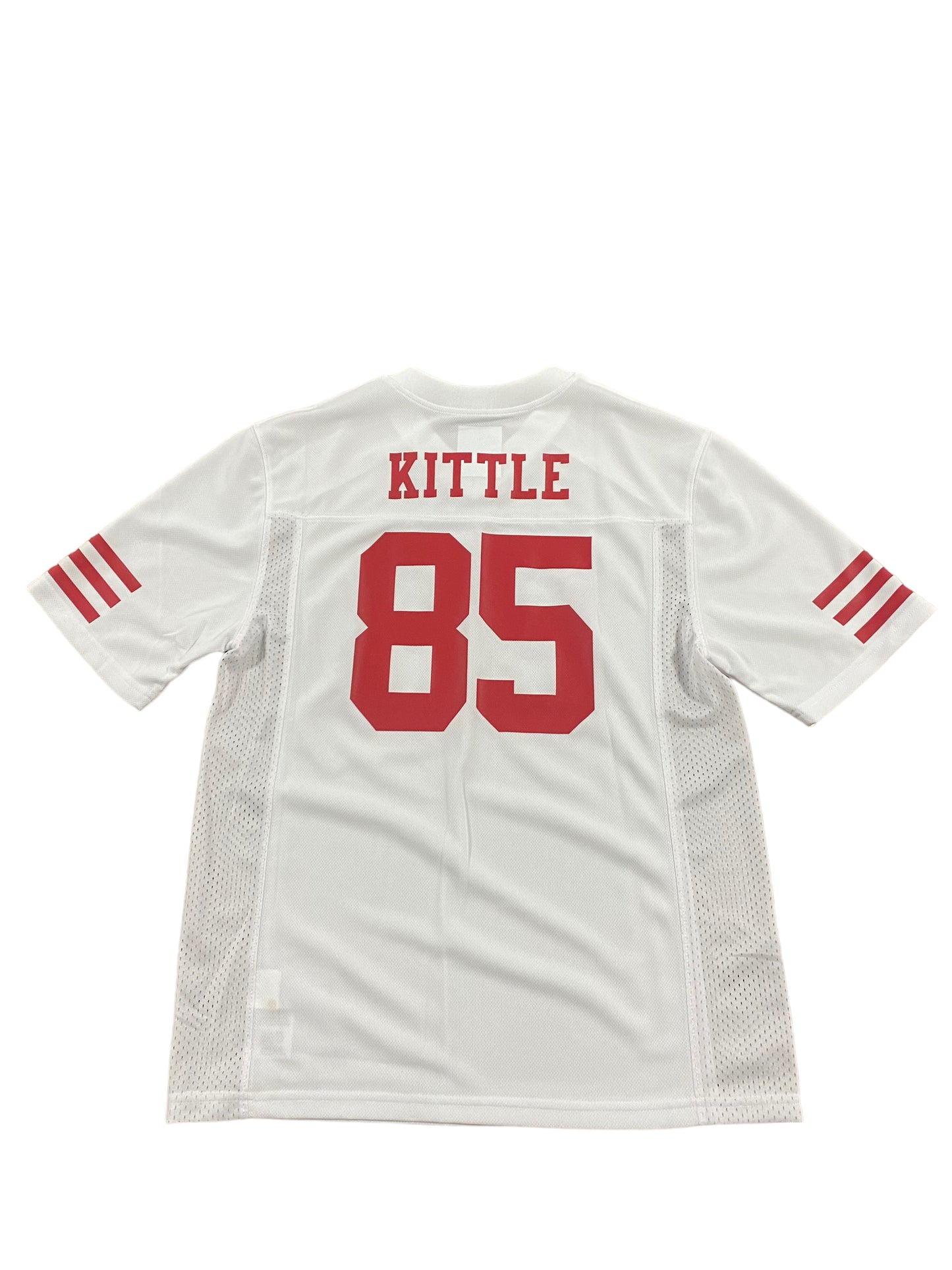 SAN FRANCISCO 49ERS GEORGE KITTLE YOUTH MID TIER JERSEY - WHITE