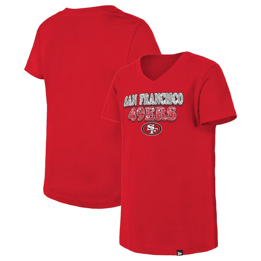 SAN FRANCISCO 49ERS GIRLS COLOR SEQUINS T-SHIRT