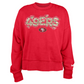 SAN FRANCISCO 49ERS GIRLS NEWERA FLIP SEQUIN CREWNECK SWEATSHIRT - RED
