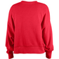 SAN FRANCISCO 49ERS GIRLS NEWERA FLIP SEQUIN CREWNECK SWEATSHIRT - RED