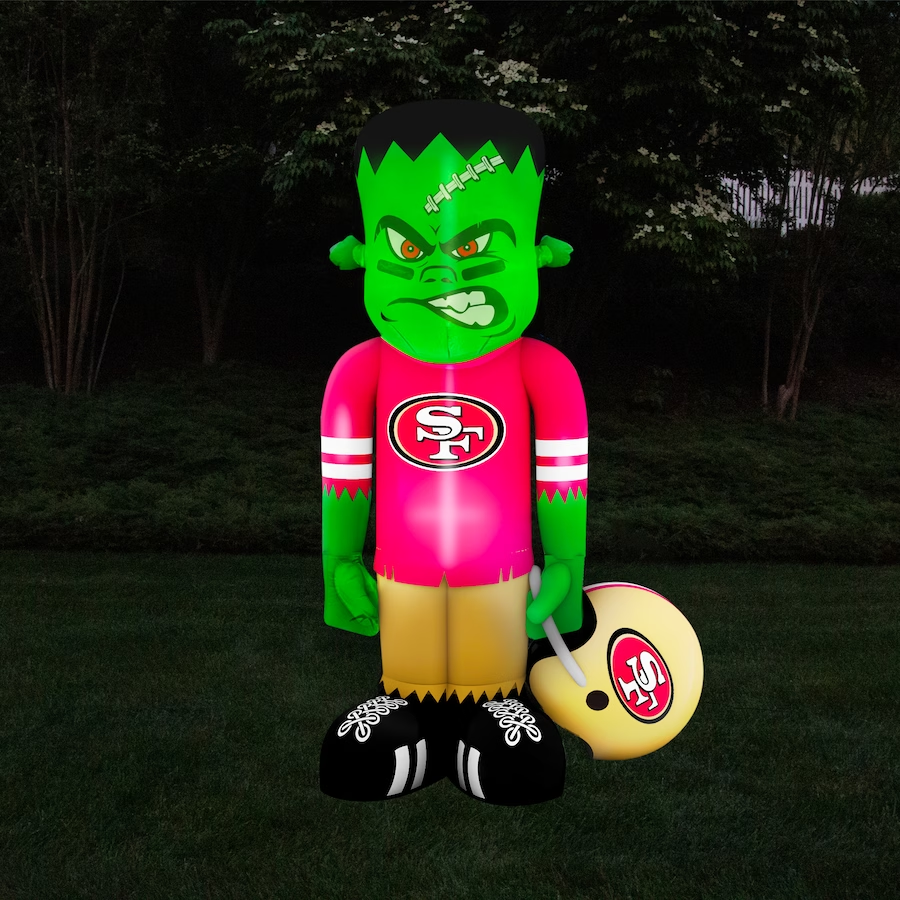 SAN FRANCISCO 49ERS HALLOWEEN LAWN INFLATABLE STEINBACKER