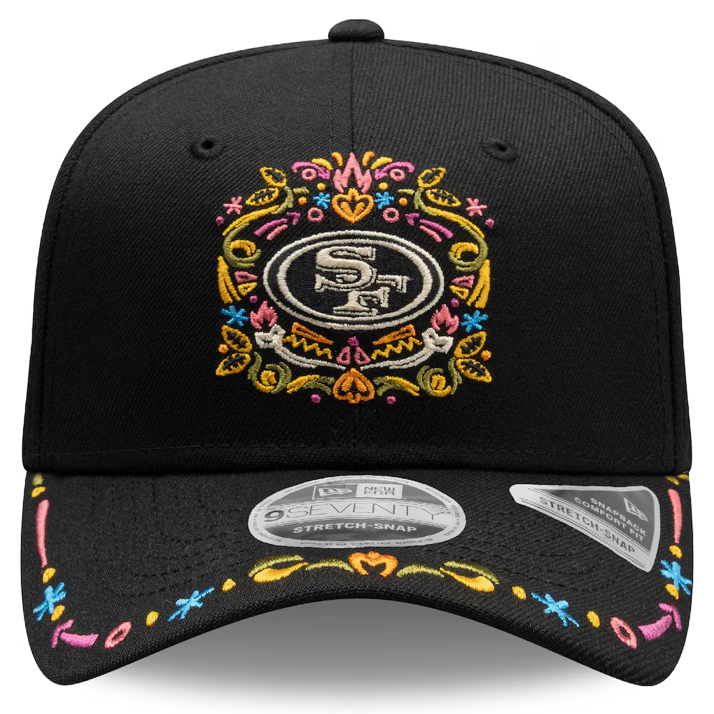 SAN FRANCISCO 49ERS HASTA LA MUERTE 9SEVENTY STRETCH-SNAP HAT - BLACK