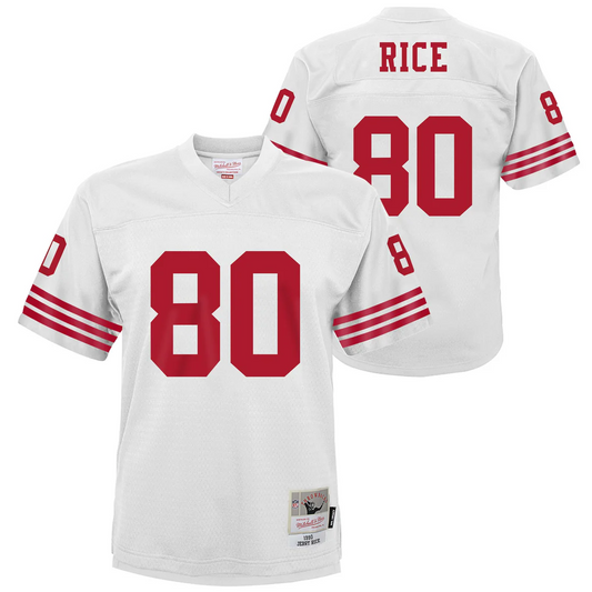 SAN FRANCISCO 49ERS JERRY RICE YOUTH MITCHELL & NESS LEGACY JERSEY - WHITE