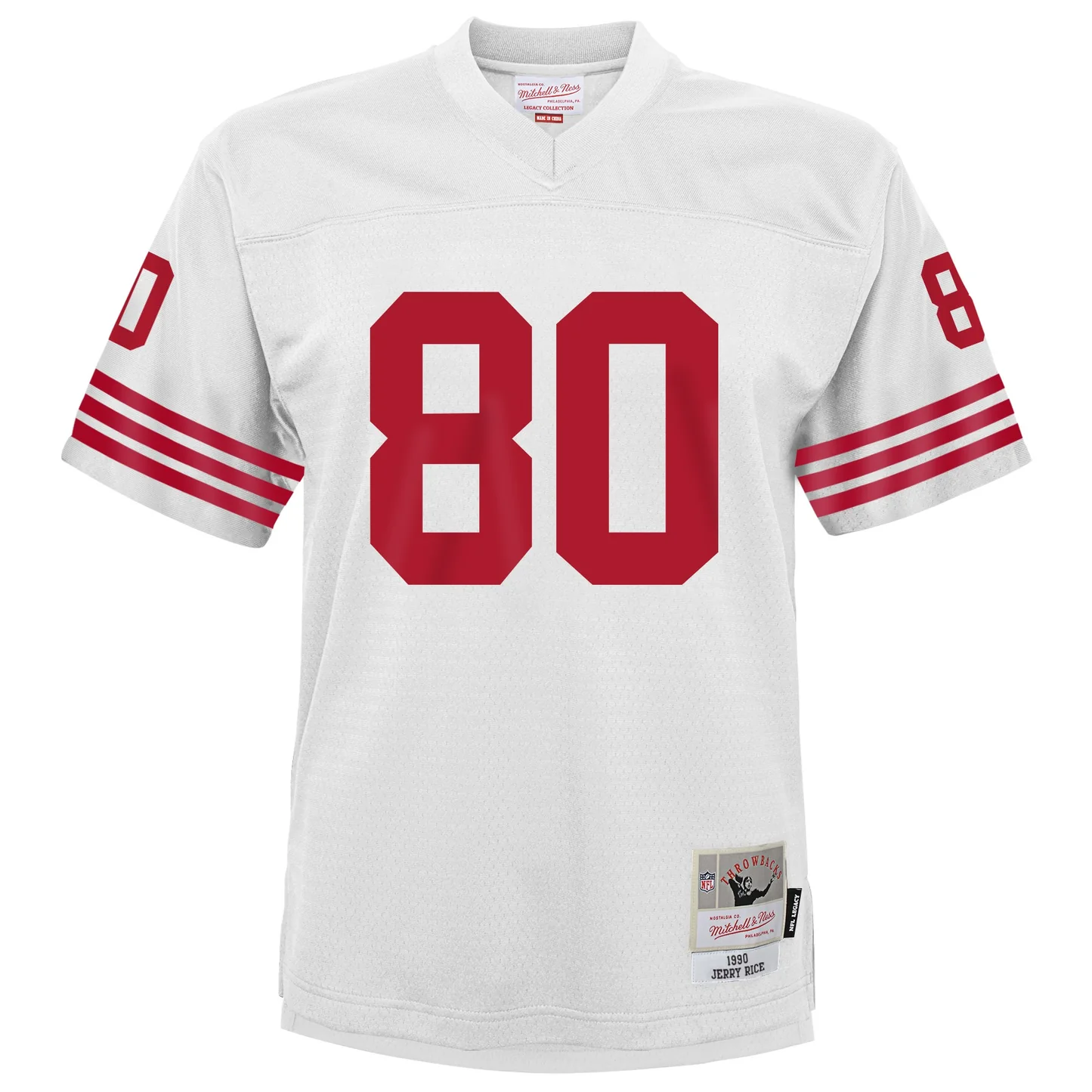 SAN FRANCISCO 49ERS JERRY RICE YOUTH MITCHELL & NESS LEGACY JERSEY - WHITE
