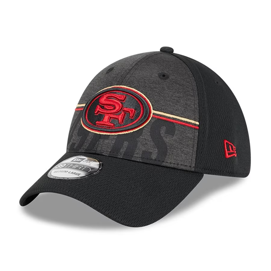 SAN FRANCISCO 49ERS NIÑOS 2023 CAMPAMENTO DE ENTRENAMIENTO 39THIRTY FLEX FIT - NEGRO