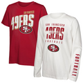 SAN FRANCISCO 49ERS KIDS THE MIX COMBO 3 IN 1 T-SHIRT - RED/WHITE