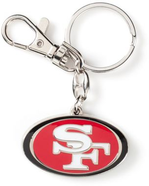 SAN FRANCISCO 49ERS LOGO HEAVYWEIGHT KEYCHAIN – JR'S SPORTS