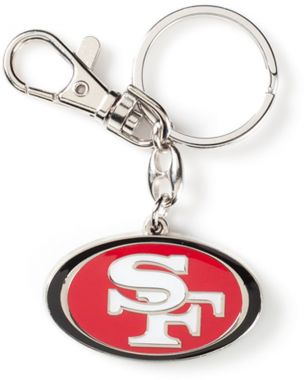 SAN FRANCISCO 49ERS LOGO HEAVYWEIGHT KEYCHAIN