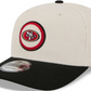 SAN FRANCISCO 49ERS LOYAL CORDUROY 9SEVENTY STRETCH-SNAP ADJUSTABLE HAT - CHROME WHITE/BLACK