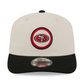 SAN FRANCISCO 49ERS LOYAL CORDUROY 9SEVENTY STRETCH-SNAP ADJUSTABLE HAT - CHROME WHITE/BLACK
