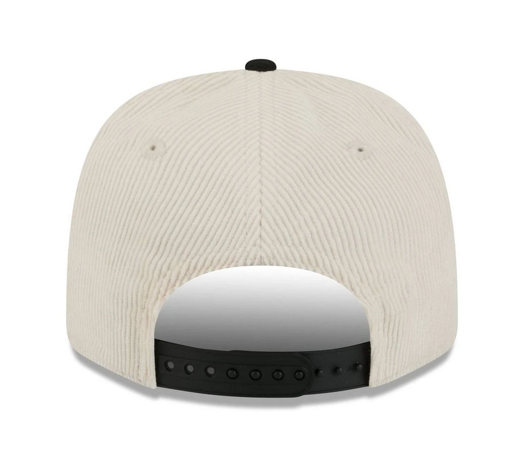 SAN FRANCISCO 49ERS LOYAL CORDUROY 9SEVENTY STRETCH-SNAP ADJUSTABLE HAT - CHROME WHITE/BLACK