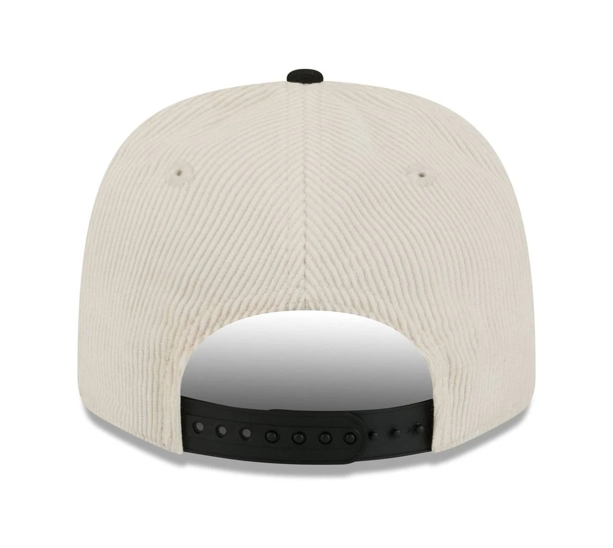 SAN FRANCISCO 49ERS LOYAL CORDUROY 9SEVENTY STRETCH-SNAP ADJUSTABLE HAT - CHROME WHITE/BLACK