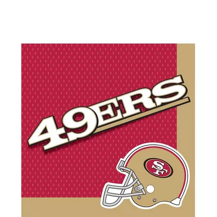 SAN FRANCISCO 49ERS LUNCH NAPKINS - 36 COUNT