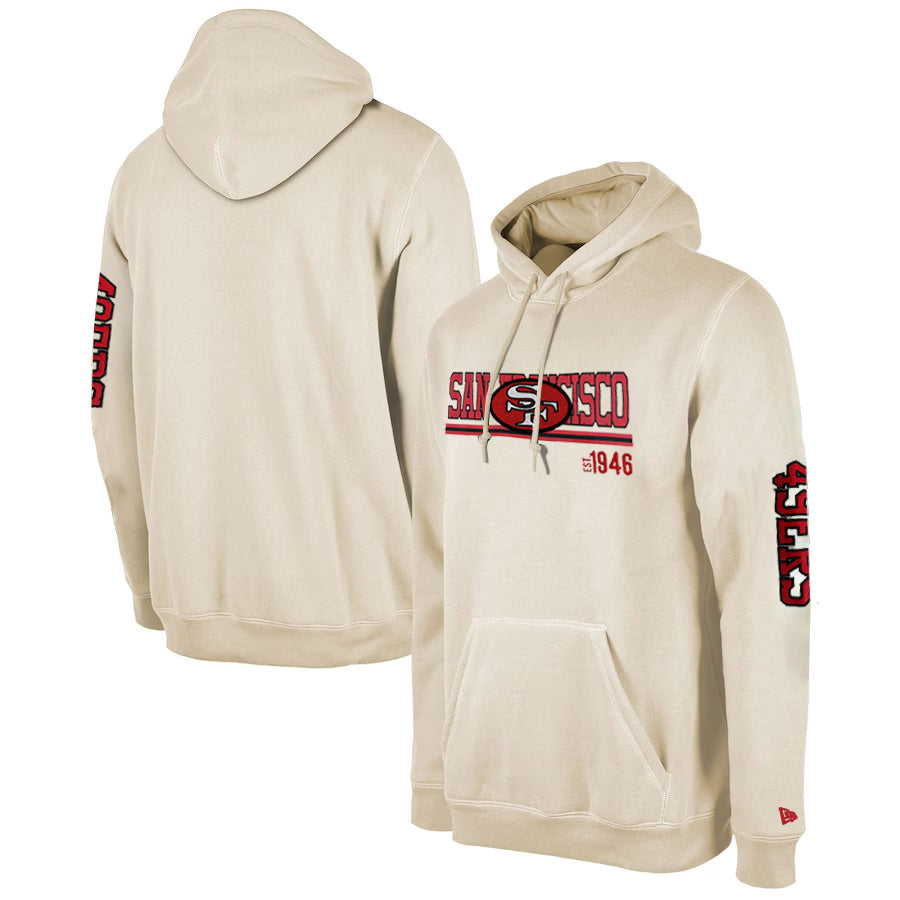 SAN FRANCISCO 49ERS MEN'S 2023 HISTORIC SIDELINE HOODED SWEATSHIRT