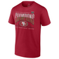 SAN FRANCISCO 49ERS MEN'S 2023 NFC CHAMPIONS HOMETOWN NOT DONE T-SHIRT