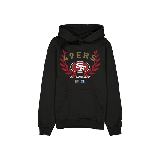SAN FRANCISCO 49ERS MEN'S 2025 NFL DRAFT PULLOVER HOODED SWEATSHIRT - BLACK
