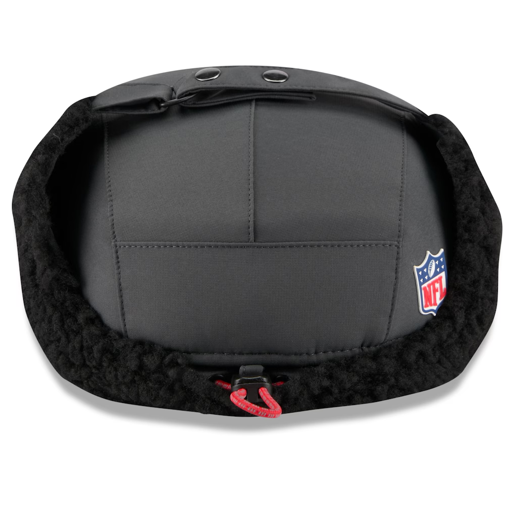 SAN FRANCISCO 49ERS MEN'S 2025 NFL SIDELINE COLD WEATHER RUNNER DOG EAR ADJUSTABLE HAT - CHARCOAL