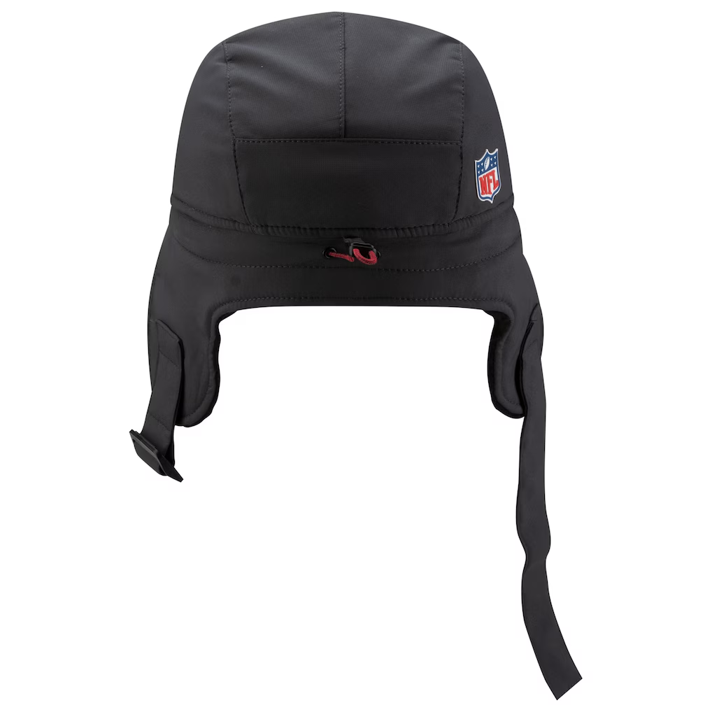SAN FRANCISCO 49ERS MEN'S 2025 NFL SIDELINE COLD WEATHER RUNNER DOG EAR ADJUSTABLE HAT - CHARCOAL