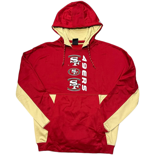 SAN FRANCISCO 49ERS MEN'S ACTIVE LOGO HOODED SWEATSHIRT