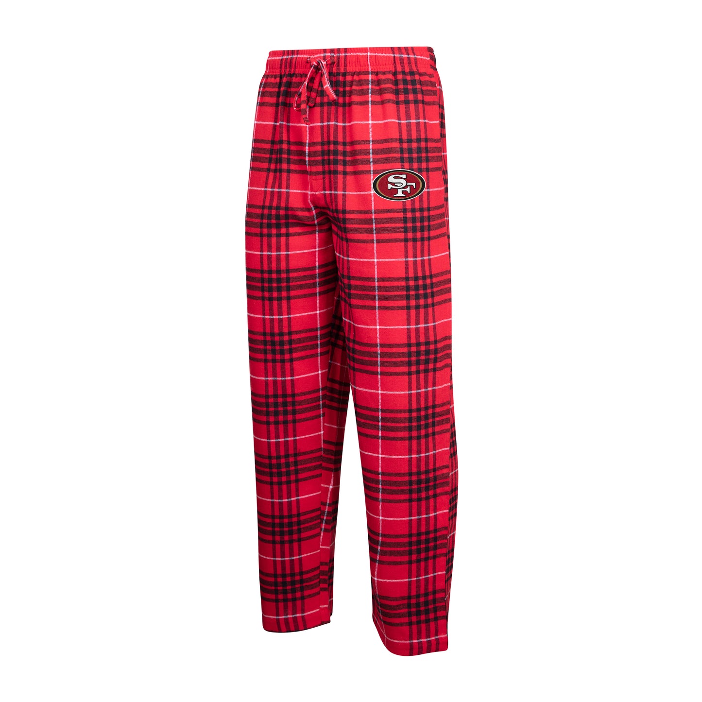 SAN FRANCISCO 49ERS MEN'S CONCORD FLANNEL PANTS - RED/BLACK
