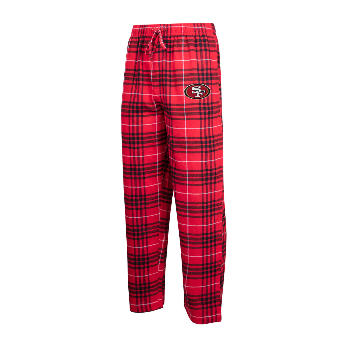 SAN FRANCISCO 49ERS MEN'S CONCORD FLANNEL PANTS - RED/BLACK