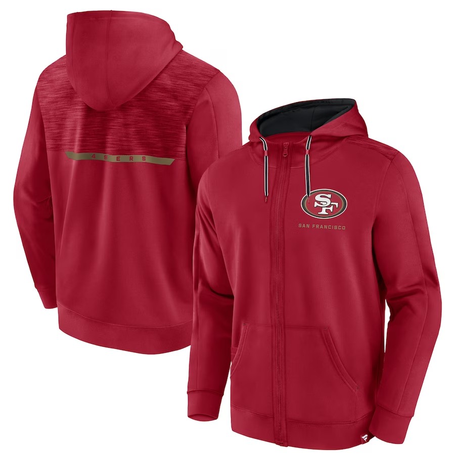 SAN FRANCISCO 49ERS MEN'S DEFENDER EVO FULL-ZIP SWEATSHIRT – JR'S