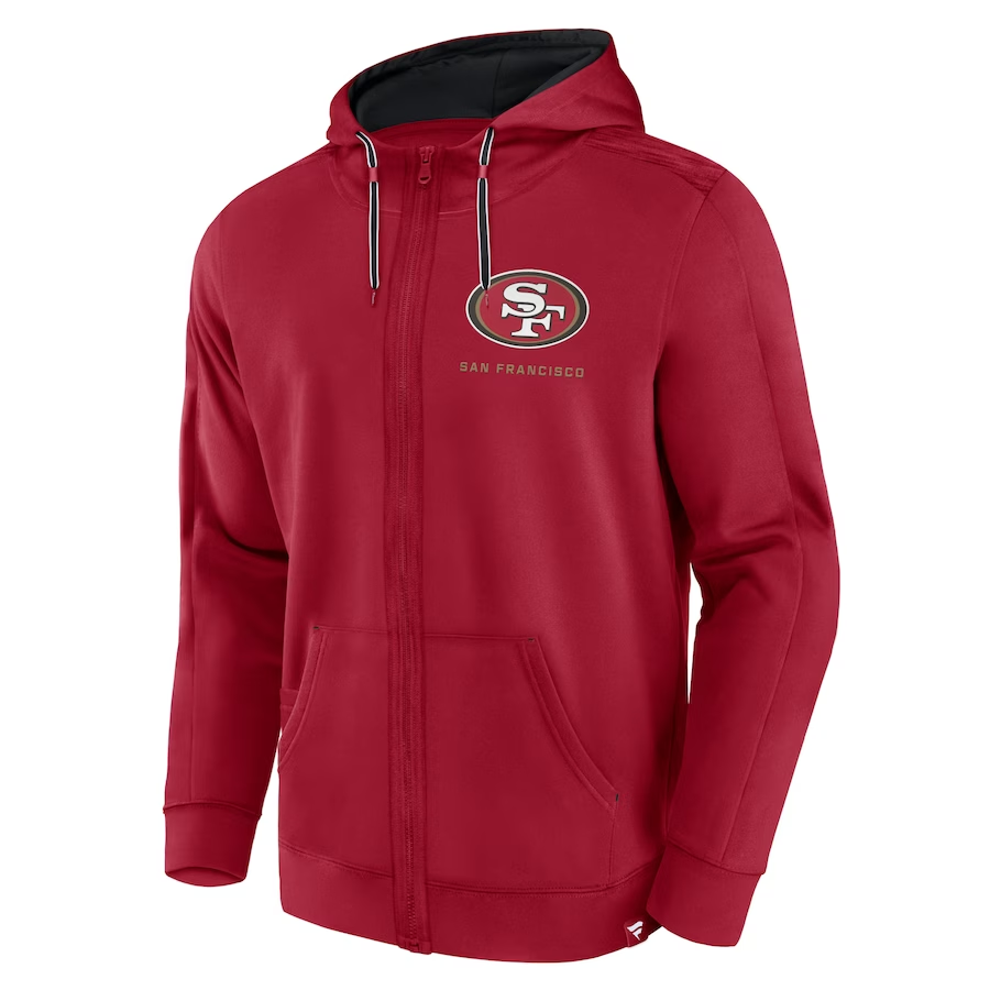 SAN FRANCISCO 49ERS MEN'S DEFENDER EVO FULL-ZIP SWEATSHIRT